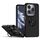 Per Infinix Hot 40 / Hot 40 Pro Q Shadow 1 Series TPU + custodia per telefono PC con anello (nero + nero)