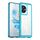 Per Honor 100 Custodia per telefono ibrida in TPU acrilico serie colorata (blu trasparente)