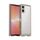 Per Sony Xperia 5 V Custodia per telefono ibrida in TPU acrilico serie colorata (grigio trasparente) Per Sony Xperia 5 V Custodia per telefono ibrida in TPU acrilico serie colorata (grigio trasparente)