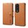 Custodia per telefono in pelle stile portafoglio con texture in pelle di vacchetta Denior per Honor 90 Pro (cachi) Custodia per telefono in pelle stile portafoglio con texture in pelle di vacchetta Denior per Honor 90 Pro (cachi)