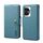 Custodia per telefono in pelle stile portafoglio con texture in pelle di vacchetta per Honor 100 Denior (blu) Custodia per telefono in pelle stile portafoglio con texture in pelle di vacchetta per Honor 100 Denior (blu)