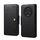 Custodia per telefono in pelle stile portafoglio con texture in pelle di vacchetta Denior per Honor Magic5 Pro (nera) Custodia per telefono in pelle stile portafoglio con texture in pelle di vacchetta Denior per Honor Magic5 Pro (nera)