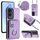 Per Honor X50i / 90 Lite Custodia per cellulare con porta carte per organo con cordino lungo (viola)