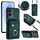 Per Honor X50i / 90 Lite Custodia per cellulare con porta carte per organo con cordino lungo (verde) Per Honor X50i / 90 Lite Custodia per cellulare con porta carte per organo con cordino lungo (verde)