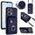Per Honor X7a / Play7T Custodia per cellulare con porta carte per organo con cordino lungo (blu) Per Honor X7a / Play7T Custodia per cellulare con porta carte per organo con cordino lungo (blu)