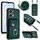 Per Honor X7a / Play7T Custodia per cellulare con porta carte per organo con cordino lungo (verde) Per Honor X7a / Play7T Custodia per cellulare con porta carte per organo con cordino lungo (verde)
