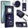 Per Honor X9a / Magic5 Lite Custodia per cellulare con porta carte per organo con cordino lungo (blu) Per Honor X9a / Magic5 Lite Custodia per cellulare con porta carte per organo con cordino lungo (blu)