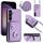 Per Samsung Galaxy S24 5G Custodia per telefono con supporto ad anello per porta tessere con cordino lungo (viola) Per Samsung Galaxy S24 5G Custodia per telefono con supporto ad anello per porta tessere con cordino lungo (viola)