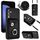 Per Samsung Galaxy S23 FE 5G Custodia per cellulare con supporto per anello per carte d'organo con cordino lungo (nero) Per Samsung Galaxy S23 FE 5G Custodia per cellulare con supporto per anello per carte d'organo con cordino lungo (nero)