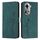 Per OPPO Reno11 5G Global Skin Feel Custodia per telefono in pelle goffrata a cuore con cordino lungo (verde) Per OPPO Reno11 5G Global Skin Feel Custodia per telefono in pelle goffrata a cuore con cordino lungo (verde)