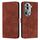 Per OPPO Reno11 Pro Global Skin Feel Custodia per telefono in pelle goffrata a cuore con cordino lungo (marrone) Per OPPO Reno11 Pro Global Skin Feel Custodia per telefono in pelle goffrata a cuore con cordino lungo (marrone)