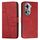 Per OPPO Reno 11 5G Global Stitching Custodia in pelle con fibbia in pelle di vitello (Rosso) Per OPPO Reno 11 5G Global Stitching Custodia in pelle con fibbia in pelle di vitello (Rosso)
