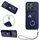 Per Honor X8b 4G Custodia per cellulare in PU con porta carte per organo globale con cordino (blu) Per Honor X8b 4G Custodia per cellulare in PU con porta carte per organo globale con cordino (blu)