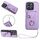 Custodia per cellulare in PU con supporto per anello per borsa per organo globale per Honor X8b 4G con cordino (viola) Custodia per cellulare in PU con supporto per anello per borsa per organo globale per Honor X8b 4G con cordino (viola)