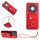 Per Honor X9b / Magic6 Lite Borsa per carte da organo Porta anelli Custodia per telefono in PU con cordino (Rosso) Per Honor X9b / Magic6 Lite Borsa per carte da organo Porta anelli Custodia per telefono in PU con cordino (Rosso)
