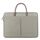 Borsa per laptop in tessuto Oxford da 15 -15,6 pollici Valigetta da donna per uomo con manico in PU (grigio verde)