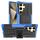 Per Samsung Galaxy S24 Ultra 5G Texture pneumatici TPU + custodia per PC con supporto (blu)