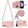 Custodia per cellulare in pelle con texture rombica per Samsung Galaxy S24+ 5G con cordino lungo (rosa corallo) Custodia per cellulare in pelle con texture rombica per Samsung Galaxy S24+ 5G con cordino lungo (rosa corallo)