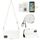 Custodia per cellulare in pelle con texture rombica per Nokia C02 con cordino lungo (bianco) Custodia per cellulare in pelle con texture rombica per Nokia C02 con cordino lungo (bianco)
