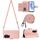 Per Honor 90 Lite Custodia per cellulare in pelle con texture rombica con cordino lungo (rosa corallo) Per Honor 90 Lite Custodia per cellulare in pelle con texture rombica con cordino lungo (rosa corallo)