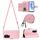 Per Honor 90 Lite Custodia per cellulare in pelle con texture rombica con cordino lungo (rosa) Per Honor 90 Lite Custodia per cellulare in pelle con texture rombica con cordino lungo (rosa)