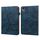 Custodia per tablet in pelle goffrata a righe in tinta unita per Lenovo Tab M11 (blu) Custodia per tablet in pelle goffrata a righe in tinta unita per Lenovo Tab M11 (blu)