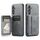 Per Samsung Galaxy A24 5G Fierre Shann Porta carte di credito in pelle di mucca con cera d'olio Custodia posteriore per telefono (grigio) Per Samsung Galaxy A24 5G Fierre Shann Porta carte di credito in pelle di mucca con cera d'olio Custodia posteriore per telefono (grigio)