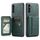 Per Samsung Galaxy A35 5G Fierre Shann Porta carte di credito in pelle di mucca con cera d'olio Custodia posteriore per telefono (verde) Per Samsung Galaxy A35 5G Fierre Shann Porta carte di credito in pelle di mucca con cera d'olio Custodia posteriore per telefono (verde)