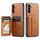 Per Samsung Galaxy A35 5G Fierre Shann Porta carte di credito in pelle di mucca con cera d'olio Custodia posteriore per telefono (marrone) Per Samsung Galaxy A35 5G Fierre Shann Porta carte di credito in pelle di mucca con cera d'olio Custodia posteriore per telefono (marrone)