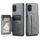 Per Samsung Galaxy A51 4G Fierre Shann Porta carte di credito in pelle di mucca con cera d'olio Custodia posteriore per telefono (grigio) Per Samsung Galaxy A51 4G Fierre Shann Porta carte di credito in pelle di mucca con cera d'olio Custodia posteriore per telefono (grigio)