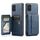 Per Samsung Galaxy A51 4G Fierre Shann Porta carte di credito in pelle di mucca con cera d'olio Custodia posteriore per telefono (blu) Per Samsung Galaxy A51 4G Fierre Shann Porta carte di credito in pelle di mucca con cera d'olio Custodia posteriore per telefono (blu)
