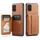 Per Samsung Galaxy A51 4G Fierre Shann Porta carte di credito in pelle di mucca con cera d'olio Custodia posteriore per telefono (marrone) Per Samsung Galaxy A51 4G Fierre Shann Porta carte di credito in pelle di mucca con cera d'olio Custodia posteriore per telefono (marrone)