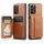 Per Samsung Galaxy A52 5G/4G Fierre Shann Porta carte di credito in pelle di mucca con cera d'olio Custodia posteriore per telefono (marrone) Per Samsung Galaxy A52 5G/4G Fierre Shann Porta carte di credito in pelle di mucca con cera d'olio Custodia posteriore per telefono (marrone)