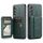 Per Samsung Galaxy A54 5G Fierre Shann Porta carte di credito in pelle di mucca con cera d'olio Custodia posteriore per telefono (verde) Per Samsung Galaxy A54 5G Fierre Shann Porta carte di credito in pelle di mucca con cera d'olio Custodia posteriore per telefono (verde)