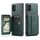 Per Samsung Galaxy A71 4G Fierre Shann Porta carte di credito in pelle di mucca con cera d'olio Custodia posteriore per telefono (verde) Per Samsung Galaxy A71 4G Fierre Shann Porta carte di credito in pelle di mucca con cera d'olio Custodia posteriore per telefono (verde)