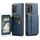 Per Samsung Galaxy A73 Fierre Shann Porta carte di credito in pelle di mucca con cera d'olio Custodia posteriore per telefono (blu) Per Samsung Galaxy A73 Fierre Shann Porta carte di credito in pelle di mucca con cera d'olio Custodia posteriore per telefono (blu)