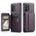 Per Samsung Galaxy A73 Fierre Shann Porta carte di credito in pelle di mucca con cera d'olio Custodia posteriore per telefono (viola) Per Samsung Galaxy A73 Fierre Shann Porta carte di credito in pelle di mucca con cera d'olio Custodia posteriore per telefono (viola)