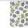 Tenda da doccia in poliestere impermeabile stampata con fiori botanici da 150x180 cm. Tessuto per tende da bagno ispessito per la casa