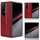 Cover posteriore per telefono per Honor Magic V2 RSR Porsche Design con motivo mucca cucito (rosso) Cover posteriore per telefono per Honor Magic V2 RSR Porsche Design con motivo mucca cucito (rosso)