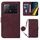 Per Xiaomi Redmi K70E Custodia a tracolla in pelle con vibrazione 3D in rilievo (vino rosso) Per Xiaomi Redmi K70E Custodia a tracolla in pelle con vibrazione 3D in rilievo (vino rosso)