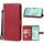 Custodia in pelle per Sony Xperia 10 VI (rossa)