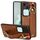 Per vivo S18 5G / V30 5G Custodia per cellulare con retro in pelle (marrone) Per vivo S18 5G / V30 5G Custodia per cellulare con retro in pelle (marrone)