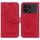 Per Xiaomi Redmi K70E / Poco X6 Pro Custodia per telefono in pelle goffrata rosa farfalla (rossa) Per Xiaomi Redmi K70E / Poco X6 Pro Custodia per telefono in pelle goffrata rosa farfalla (rossa)