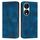 Custodia per telefono in pelle Honor X7b Dream Triangle con cordino (blu)