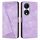 Custodia per telefono in pelle For Honor X7b Dream Triangle con cordino (viola) Custodia per telefono in pelle For Honor X7b Dream Triangle con cordino (viola)