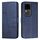 Custodia per telefono in pelle con fibbia in pelle di vitello con cuciture per vivo S18 / S18 Pro (blu) Custodia per telefono in pelle con fibbia in pelle di vitello con cuciture per vivo S18 / S18 Pro (blu)