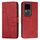 Custodia per telefono in pelle con fibbia in pelle di vitello con cuciture per vivo S18 / S18 Pro (rossa) Custodia per telefono in pelle con fibbia in pelle di vitello con cuciture per vivo S18 / S18 Pro (rossa)