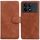 Per Xiaomi Redmi K70E / Poco X6 Pro Custodia per telefono in pelle Flip in puro colore Skin Feel (marrone) Per Xiaomi Redmi K70E / Poco X6 Pro Custodia per telefono in pelle Flip in puro colore Skin Feel (marrone)