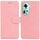 Per OPPO Reno 11 Global Skin Feel Custodia in pelle flip in puro colore (rosa) Per OPPO Reno 11 Global Skin Feel Custodia in pelle flip in puro colore (rosa)