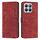 Custodia per telefono in pelle con motivo a strisce Skin Feel per Honor X8b con cordino (rosso) Custodia per telefono in pelle con motivo a strisce Skin Feel per Honor X8b con cordino (rosso)